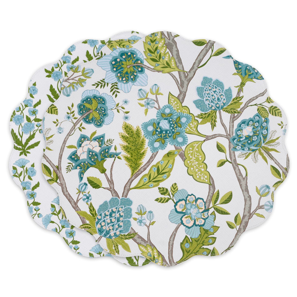 vida-blooms-branches-reversible-round-placemats-set-of-4-teal-green