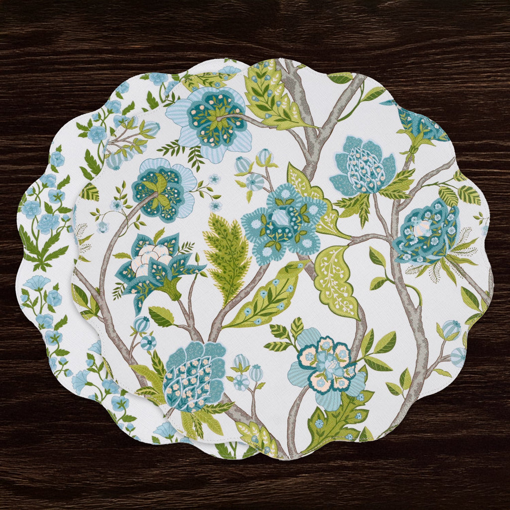 vida-blooms-branches-reversible-round-placemats-set-of-4-teal-green