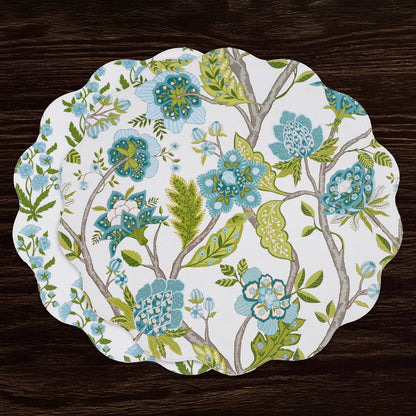 vida-blooms-branches-reversible-round-placemats-set-of-4-teal-green
