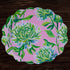 vida-hydrangeas-daisies-reversible-round-placemats-set-of-4-pink-green