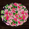 vida-butterflies-flowers-reversible-round-placemats-set-of-4-pink-green