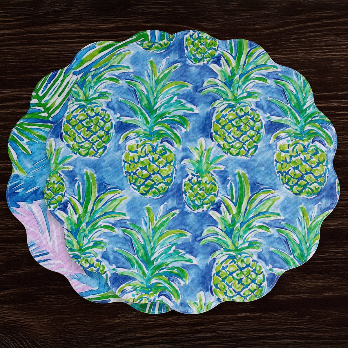vida-pineapples-palms-reversible-round-placemats-set-of-4-blue-green