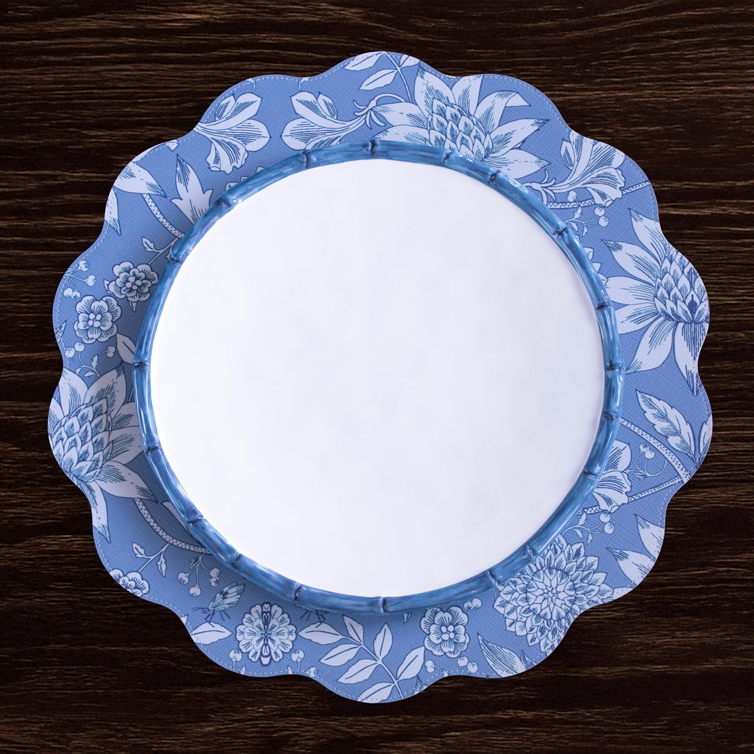 vida-flowers-pattern-reversible-round-placemats-set-of-4-blue-white