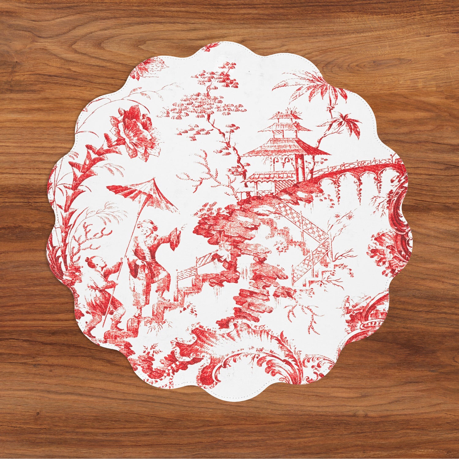 vida-chinoiserie-and-trellis-reversible-round-placemats-set-of-4-red-white