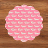 VIDA Everglades and Crocs Reversible Round Placemats Set of 4 (Pink & Green)