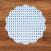 VIDA Sealife and Rattan Reversible Round Placemats Set of 4 (Blue & Pink)