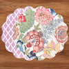 VIDA Eggplant and Pink Reversible Round Placemats Set of 4 (Blue & Pink)