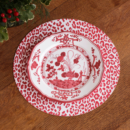 vida-faenza-11-dinner-plate-set-of-4-white-and-red
