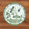 VIDA Faenza and Leopard Reversible Round Placemats Set of 4 (White & Green)