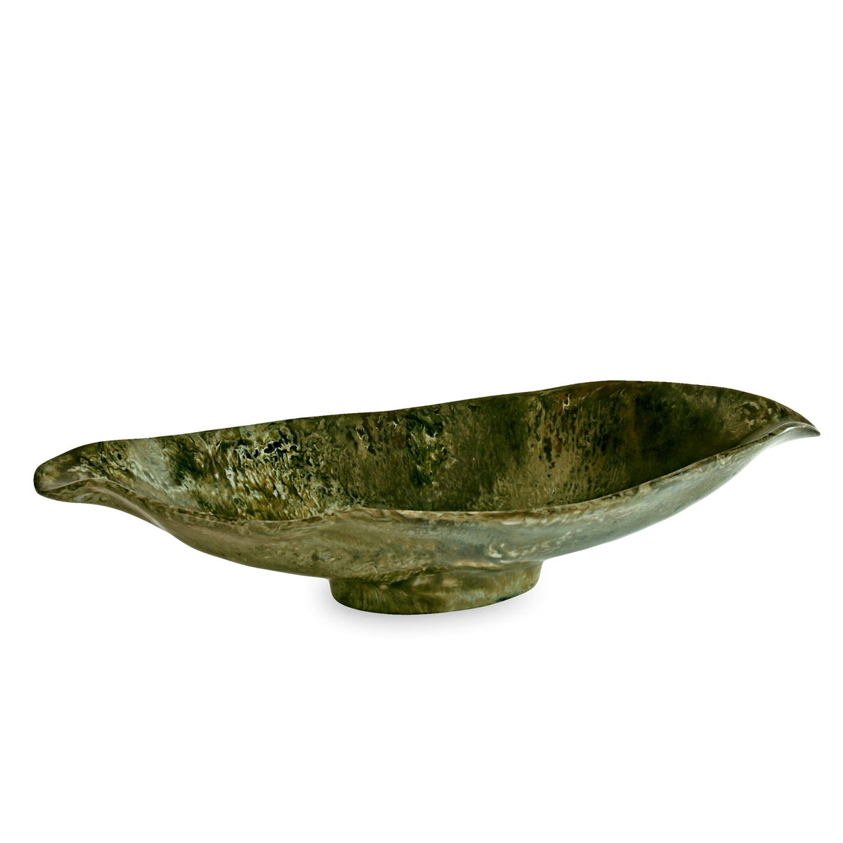resin-malachite-medium-oval-bowl-green