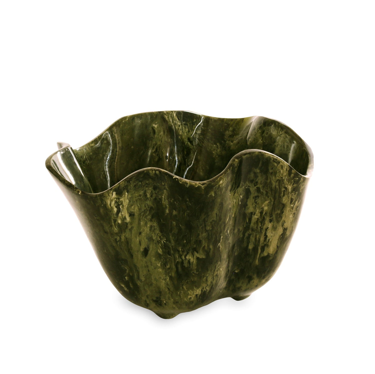 resin-malachite-ice-bucket-green