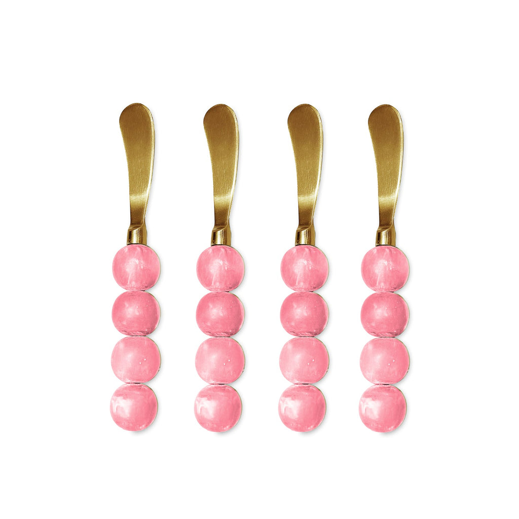 resin-sorbet-spreaders-set-of-4-raspberry