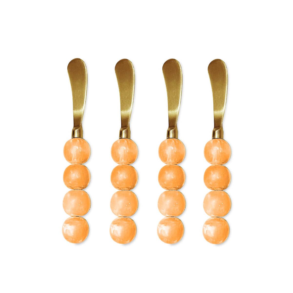 resin-sorbet-spreaders-set-of-4-tangerine