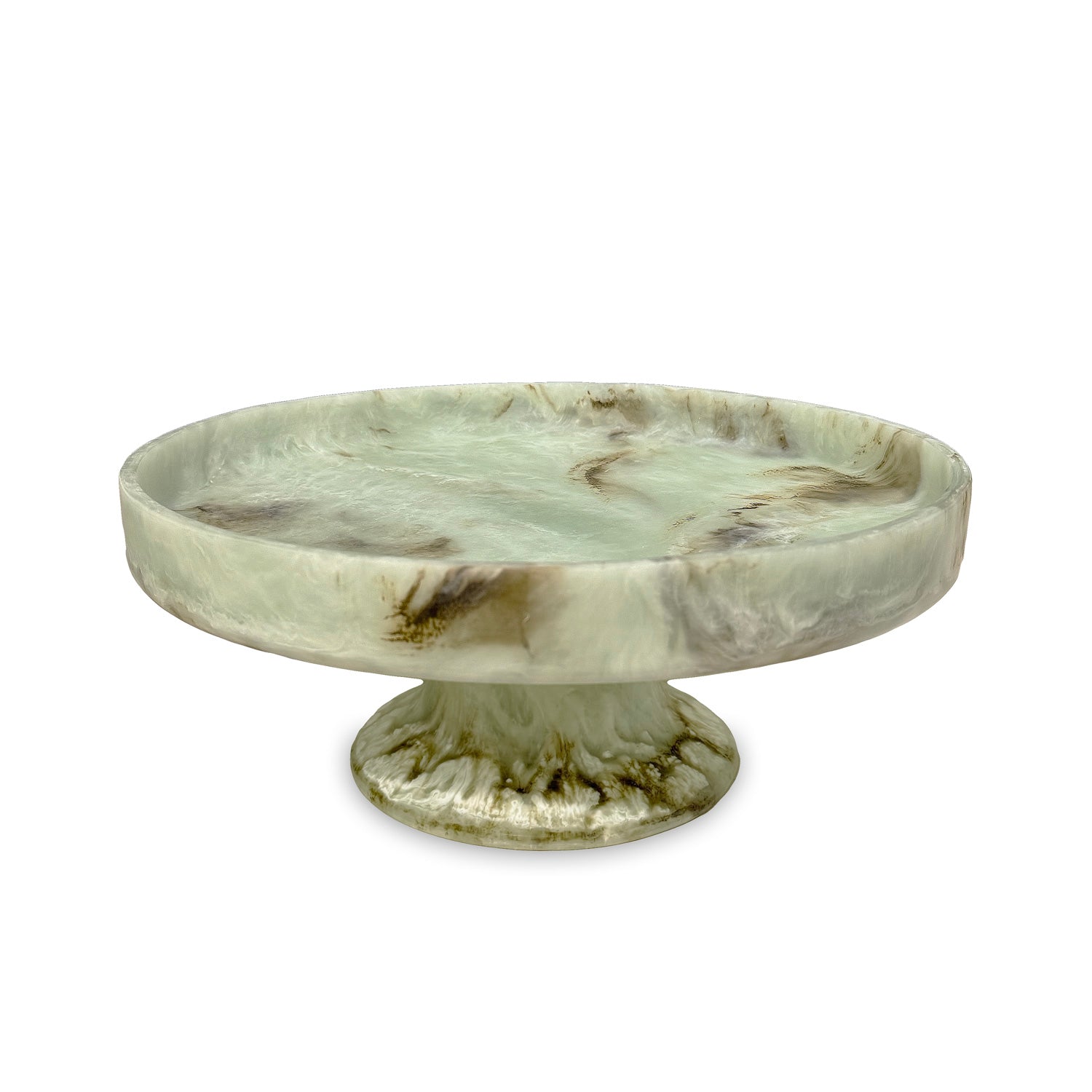 resin-giada-pedestal-cake-plate-jade-swirl