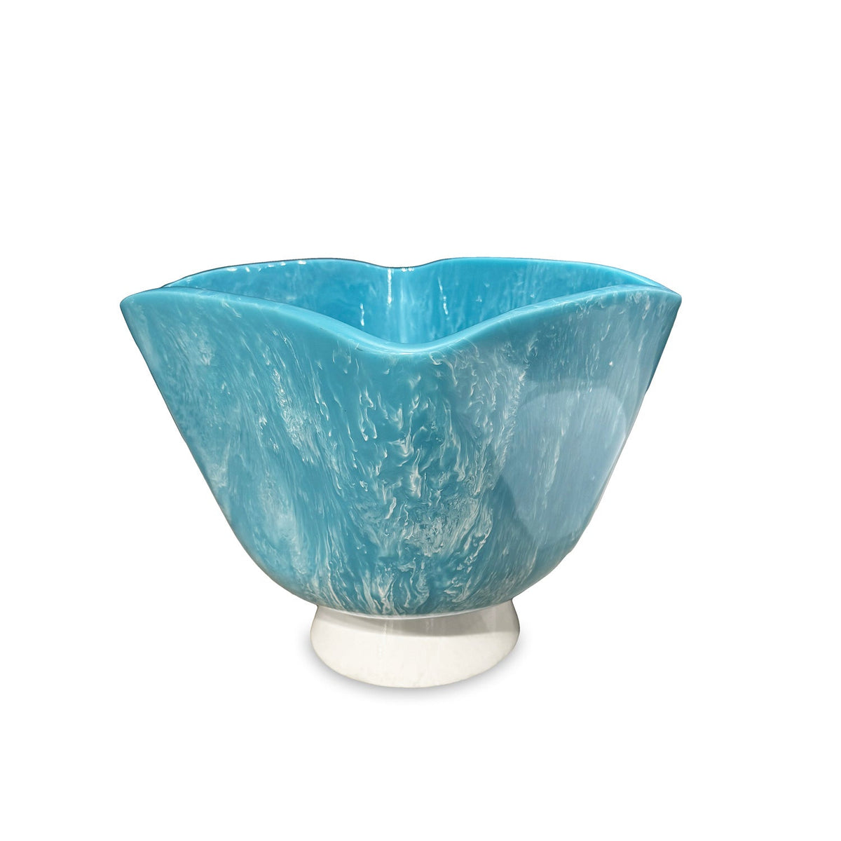 resin-rio-large-wine-bucket-with-base-turquoise-and-white