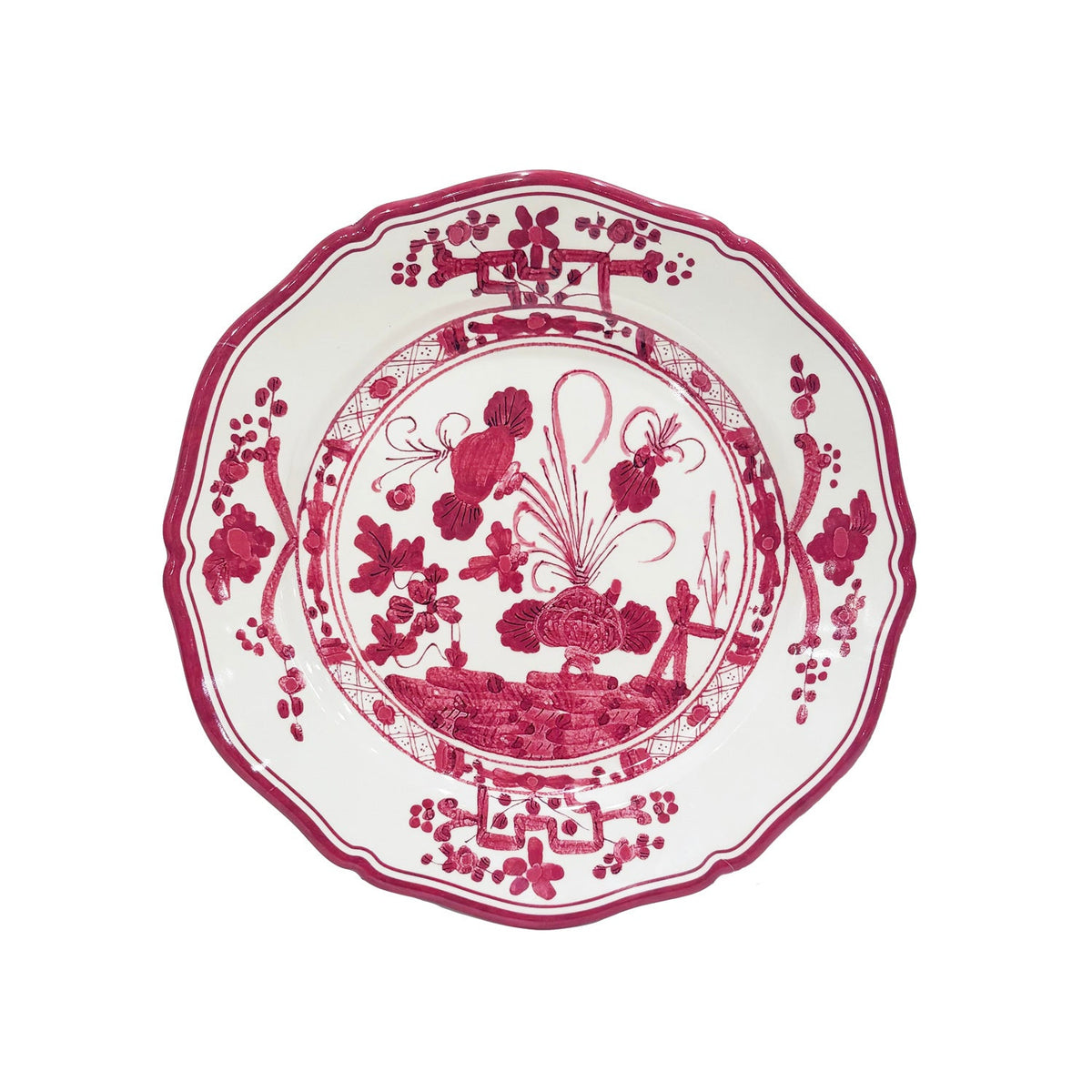 vida-faenza-9-salad-plate-set-of-4-deep-pink-and-white