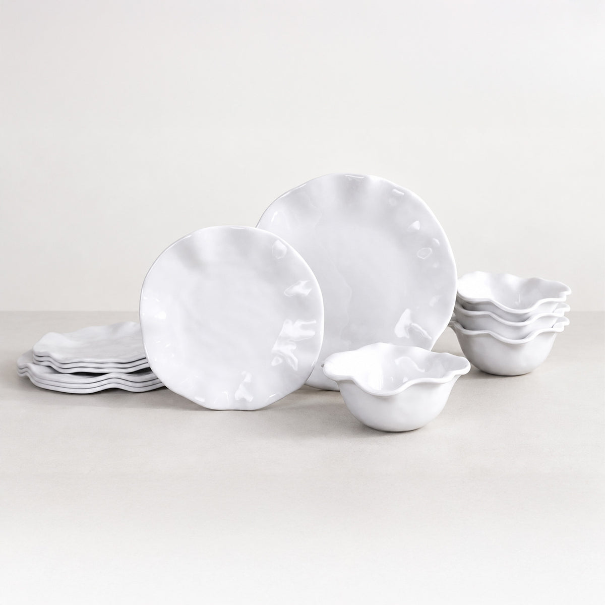 VIDA Havana Dinner Plate Set of 4 (White)