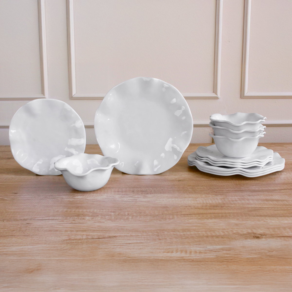 VIDA Havana Dinner Plate Set of 4 (White)