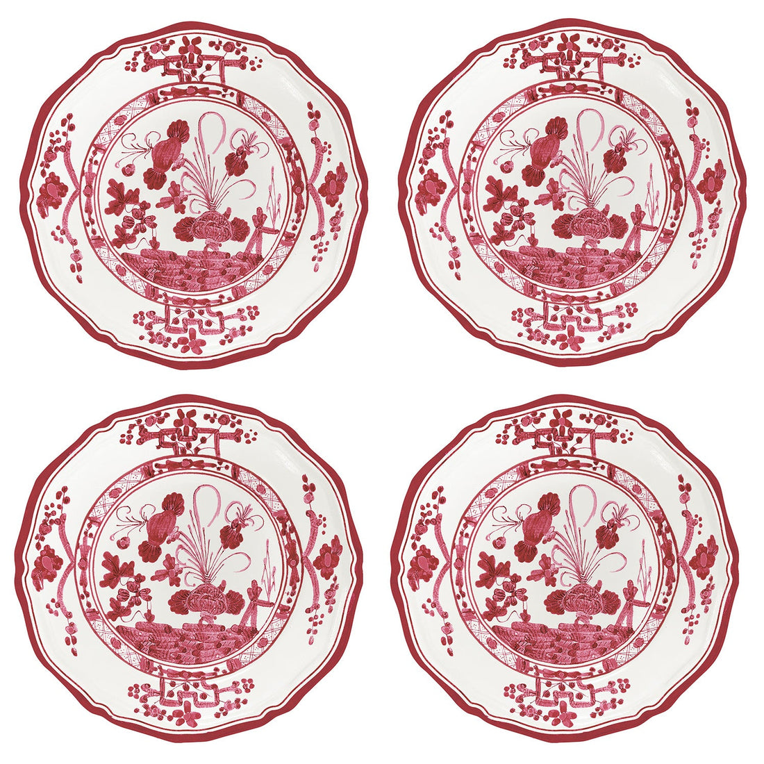 vida-faenza-appetizer-plate-set-of-4-red-and-white
