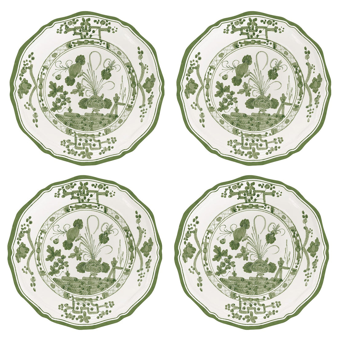 vida-faenza-appetizer-plate-set-of-4-green-and-white