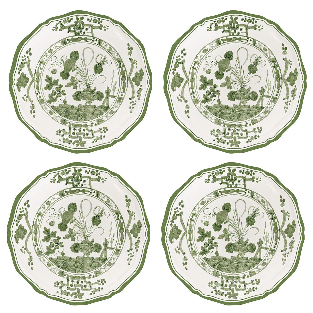 vida-faenza-appetizer-plate-set-of-4-green-and-white