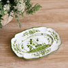 VIDA Faenza Medium Oval Platter (Green and White)