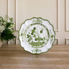 VIDA Faenza Round Platter | Charger (Green and White)