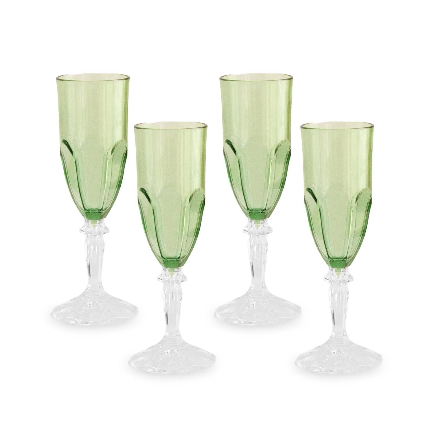 vida-octavia-acrylic-flute-set-of-4-green