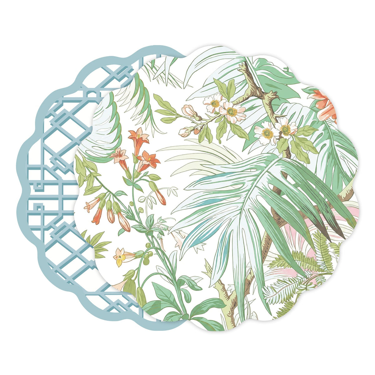vida-tropical-and-trellis-reversible-placemats-set-of-4-green-blue