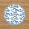 VIDA  Chinoiserie and Branches Reversible Placemats Set of 4 (Blue and White