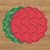 VIDA  Festive Reversible Placemats Set of 4 (Green & Red)