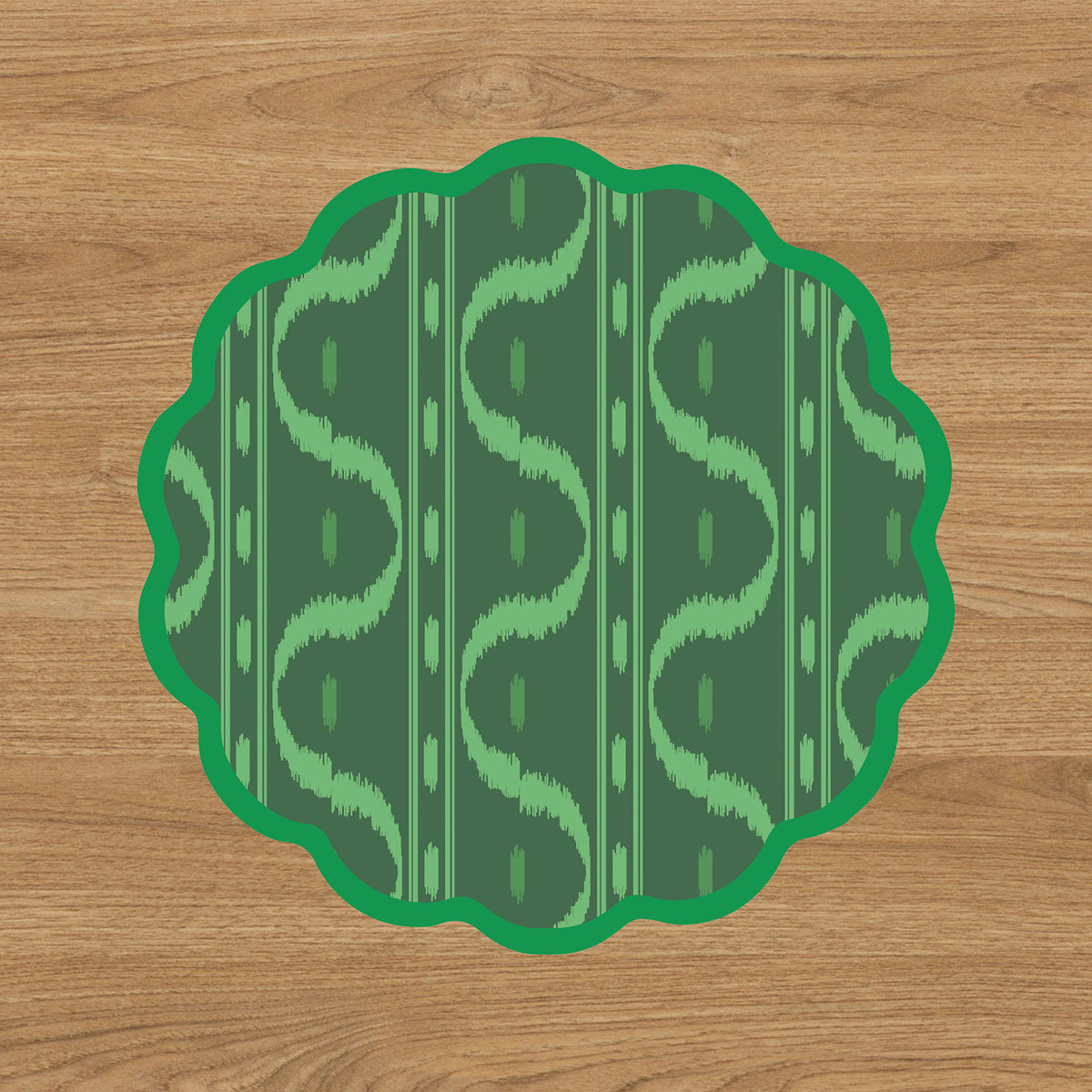 VIDA  Festive Reversible Placemats Set of 4 (Green &amp; Red)