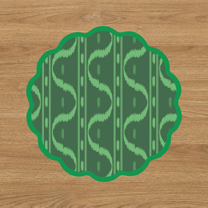 VIDA  Festive Reversible Placemats Set of 4 (Green &amp; Red)