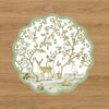 VIDA  Forest Animals and Branches Reversible Placemats Set of 4 (Green & Brown)