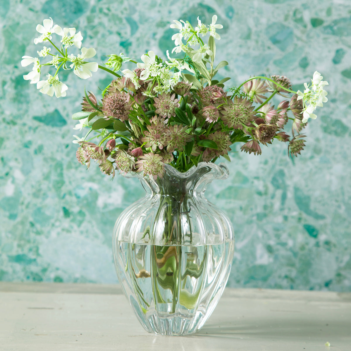 GLASS Petal Large Vase (Clear)