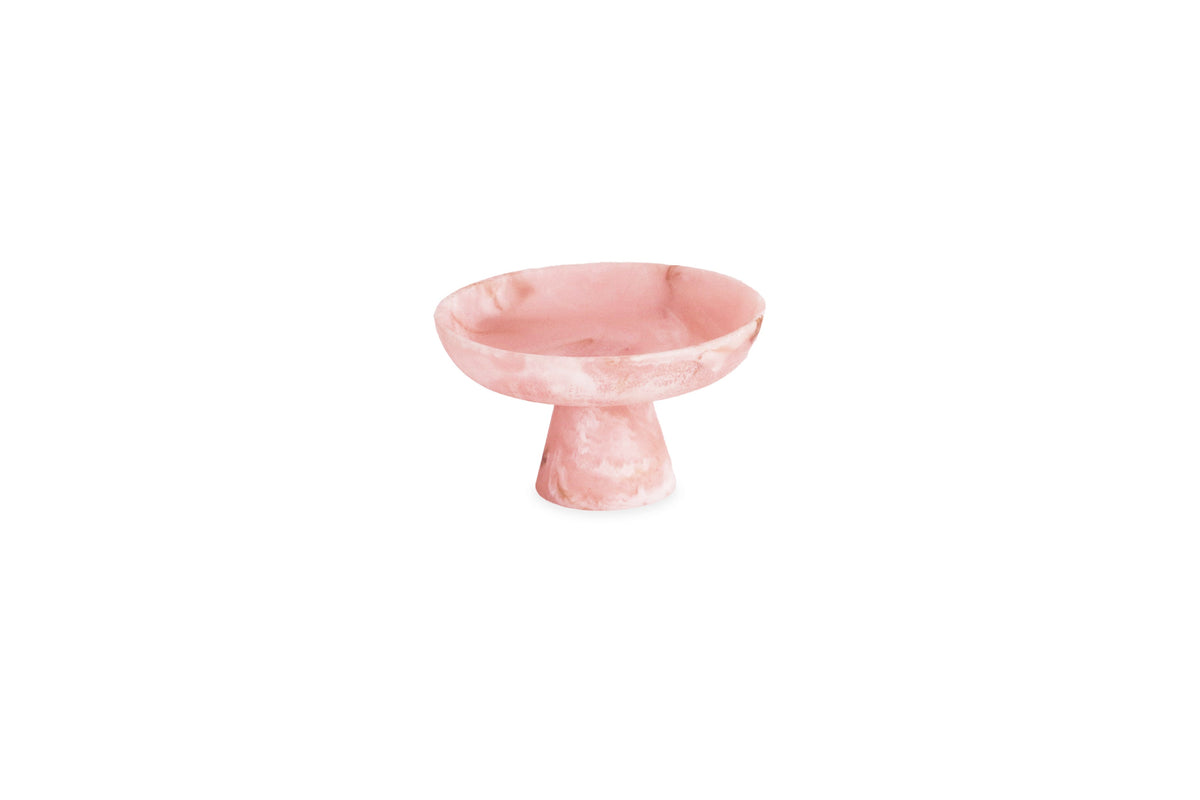 resin-rosabella-mini-pedestal-white-swirl
