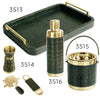 CROC Leather Bar Tray & Bar Tools Pre-Pack