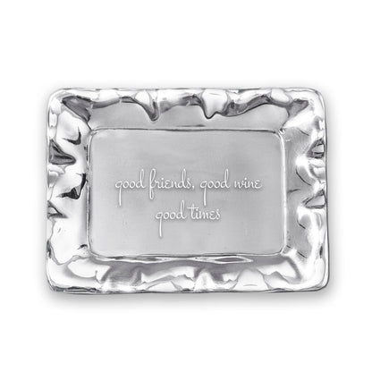 beatriz-ball-wholesale-giftables-vento-rectangular-engraved-tray-good-friends-good-wine-good-times
