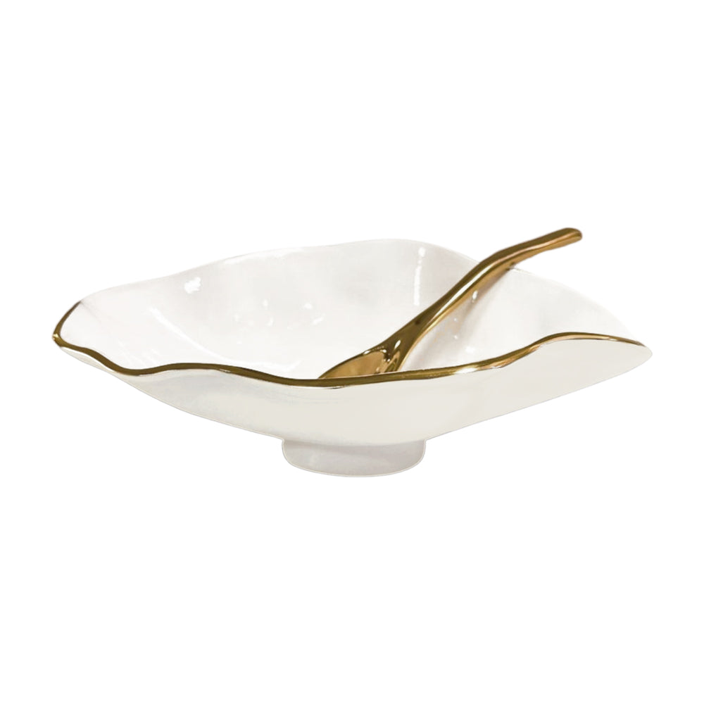 beatriz-ball-wholesale-encanto-claire-small-oval-bowl-with-spoon-cream-white-and-gold