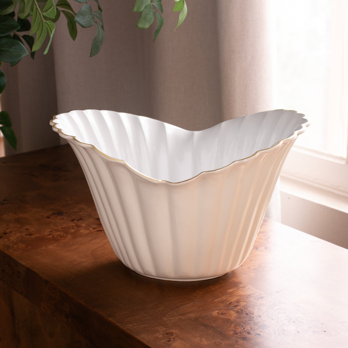 ENCANTO Vienna Large Ice Bucket (Cream and White)