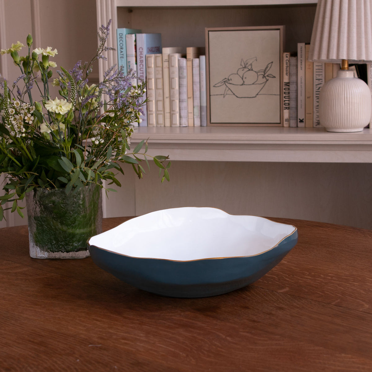 ENCANTO Nuevo Large Bowl (Midnight &amp; White)