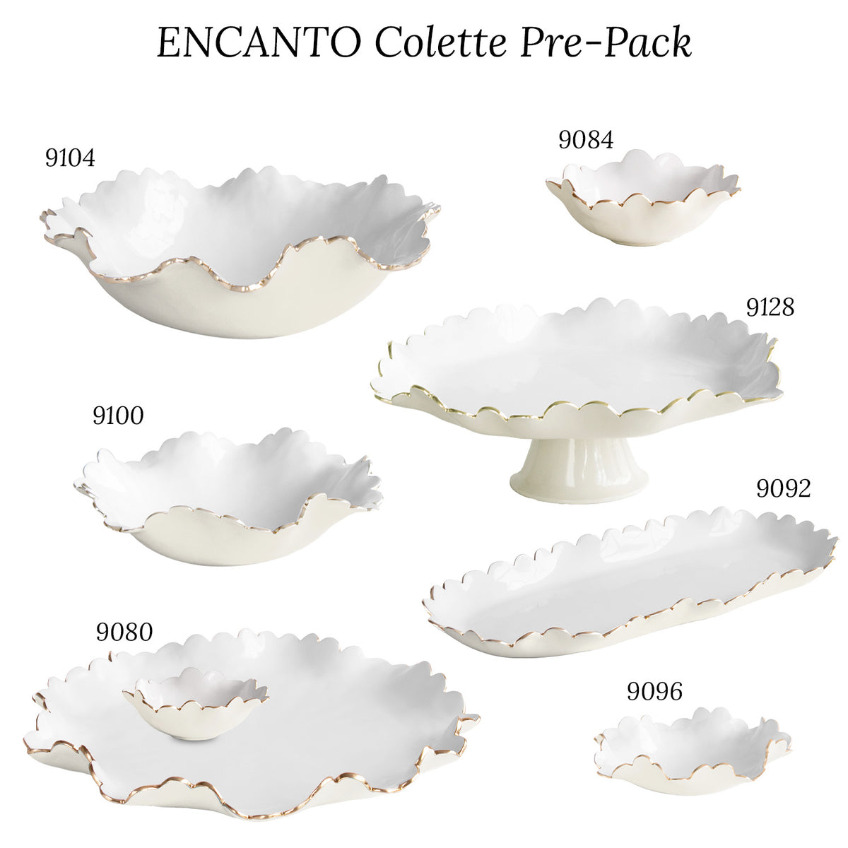 ENCANTO Colette Pre-Pack  (Cream and White)
