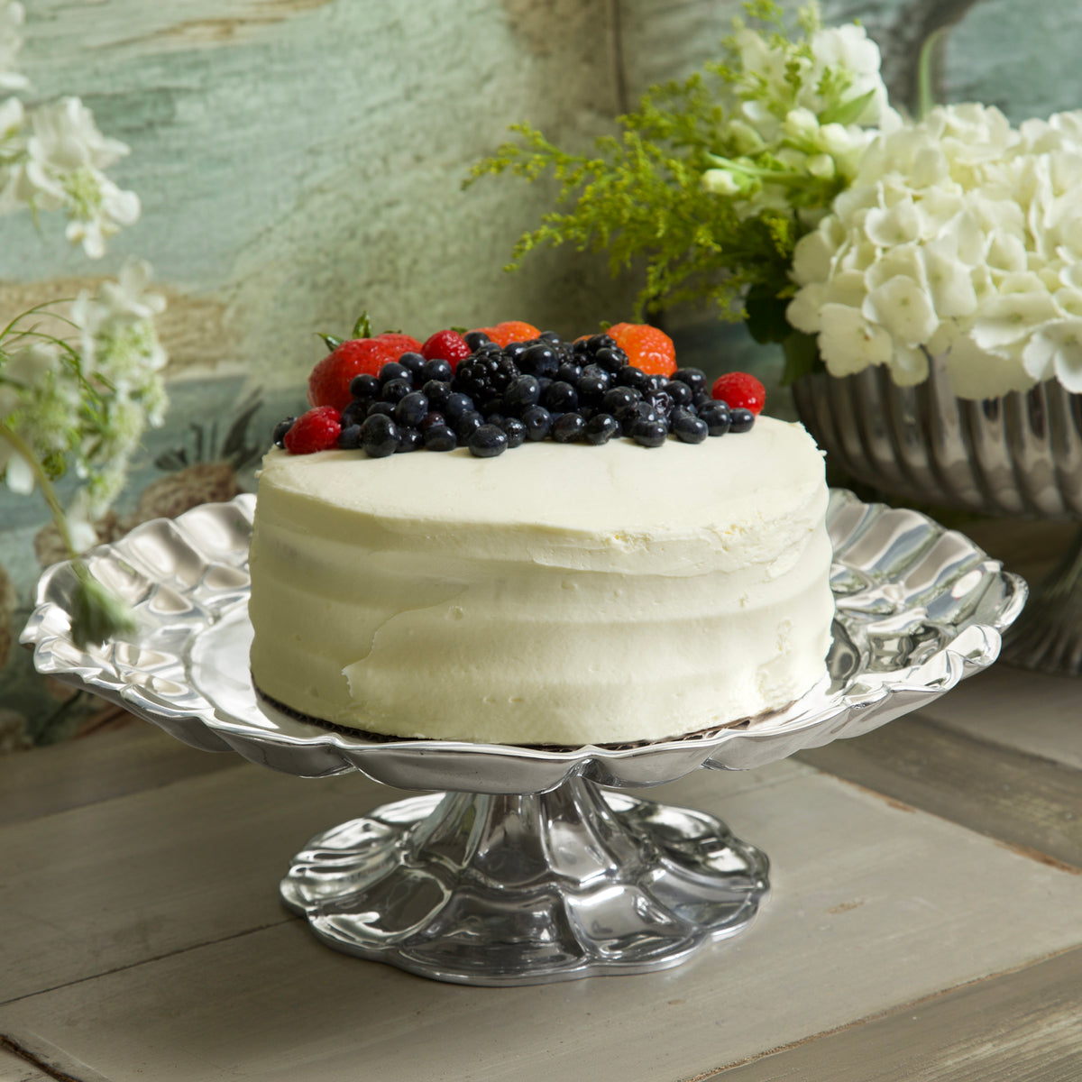 TUSCANY  Pedestal Cake Plate