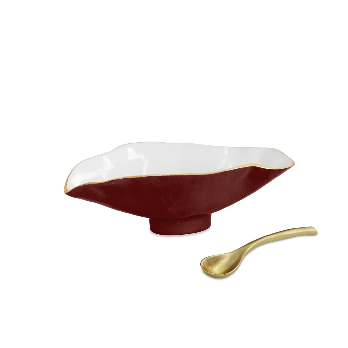 encanto-claire-small-oval-bowl-with-spoon-bordeaux-and-white