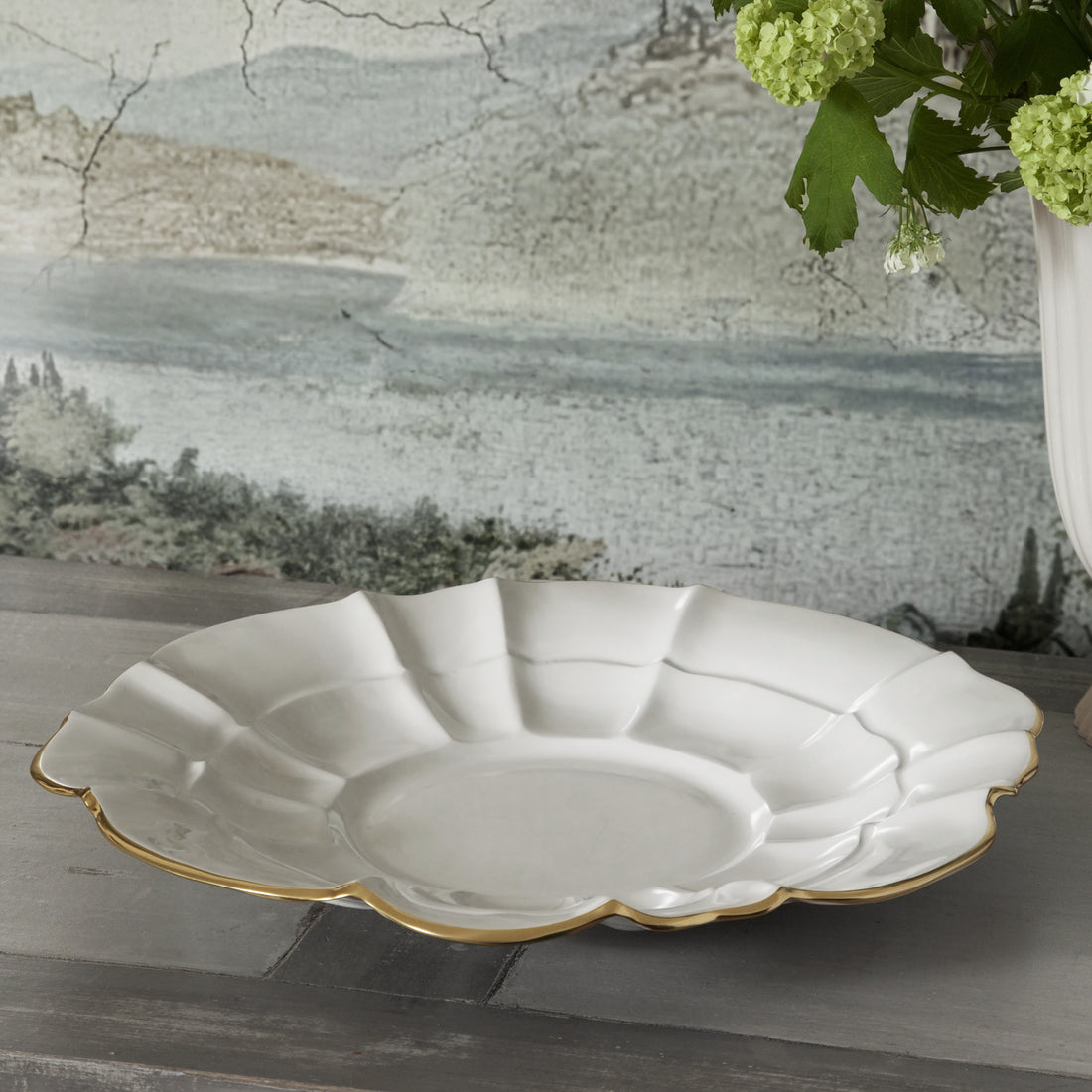 ENCANTO TUSCANY Large Round Platter  (Cream)