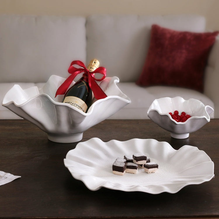 VIDA Bloom Small Deep Bowl (White)